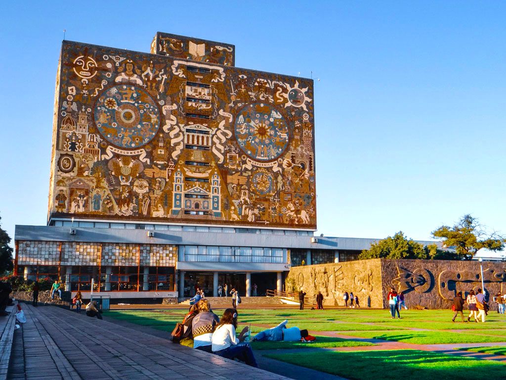 Central Library at Ciudad Universitaria, UNAM
